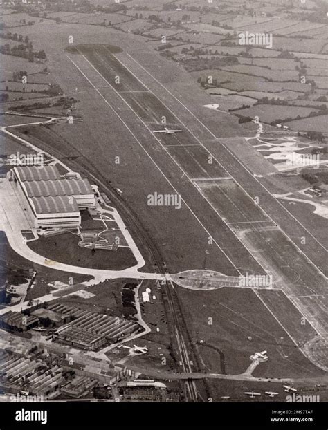 Aerial View Of The Bristol Filton Site In 1949 Stock Photo Alamy