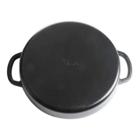 Our Table 14 Inch Preseasoned Cast Iron Everyday Pan In Black