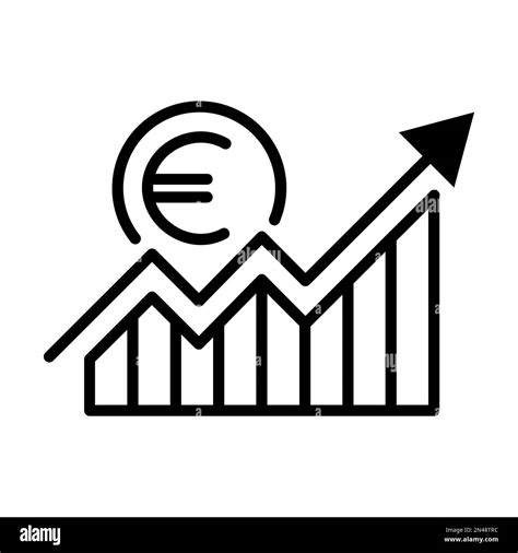 Concept Of Economic Growth Or Euro Appreciation Business Graph Growth