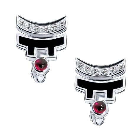 Серьги Cartier LE BAISER DU DRAGON DIAMOND WHITE GOLD EARRINGS Cartier