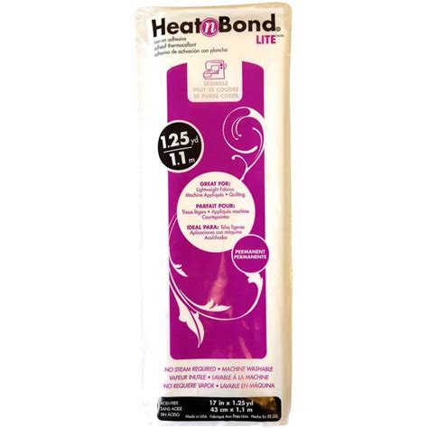 Heat N Bond Lite Iron on Adhesive Quilting Fabrics 43cm x 1.5m - Sewing ...