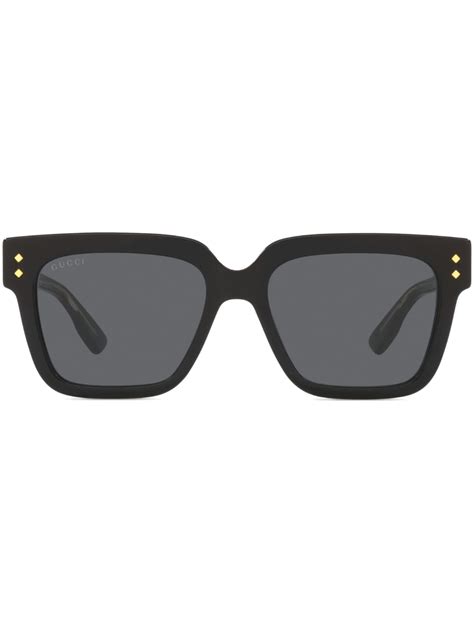 Gucci Eyewear Sonnenbrille Mit Eckigem Gestell Farfetch