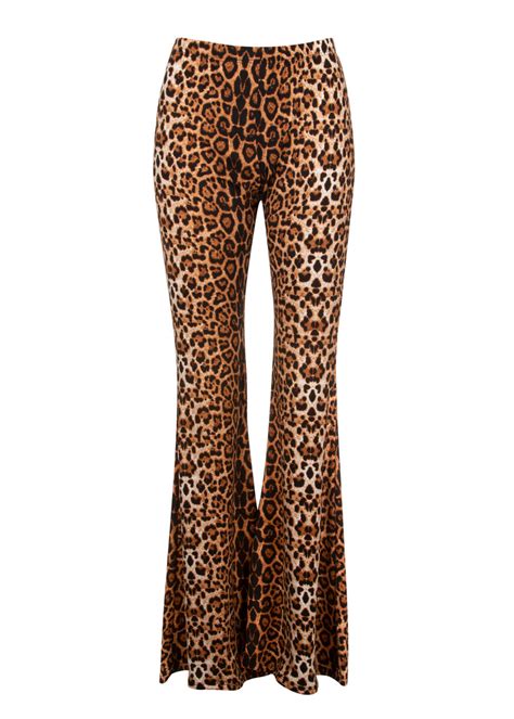 Leopard Print Flare Pants Cheetah Bell Bottoms Pretty Attitude