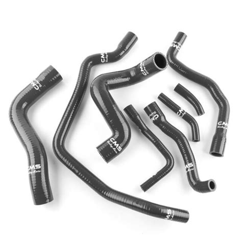 Black Coolant Silicone Radiator Hose Kit For BMW E34 525i 525ix 520i