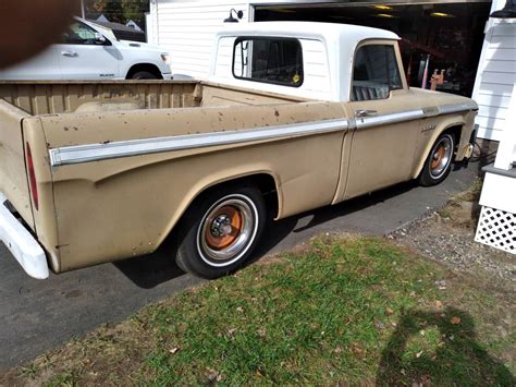 Slammed Sweptline 1967 Dodge D100 Rat Rod Sold