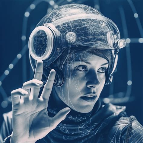 Una Mujer En Un Traje Espacial Con Casco Y Un Casco Que Dice Espacio