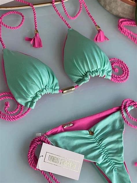 Zrtak Traje De Ba O Con Cintura Anudada Para Mujer Bikini Sexy Ropa De Playa Unicolor Malla