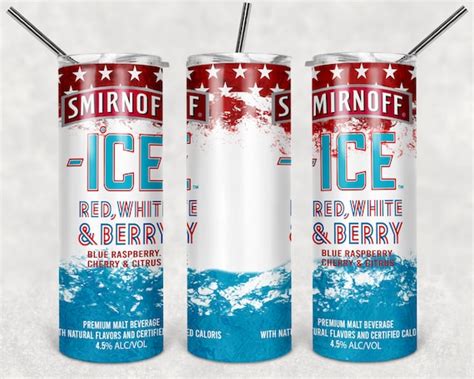 Smirnoff Ice Red White And Berry 20oz Skinny Straight Etsy