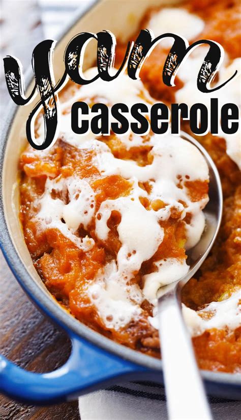 Yam Casserole - Holiday Sweet Potato Casserole with Marshmallows | Recipe | Delicious holiday ...