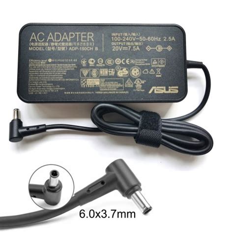 Original Asus Power Adapter 20v 7 5a 150w 6 0 3 7mm Adp 150ch B A18 150p1a For Asus Fx95g Vrc