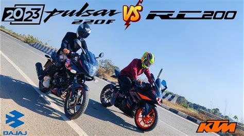 Pulsar F Vs Ktm Rc Bs Drag Race Rolling Race Youtube