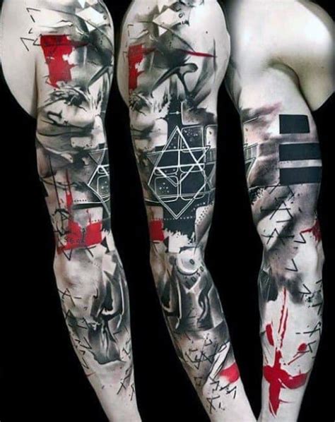 60 Red And Black Tattoos for Men