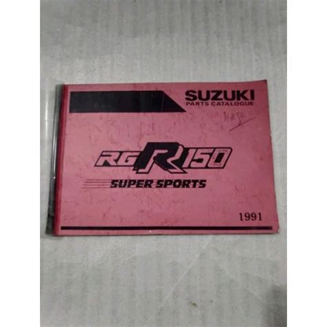 Jual Part Catalog Part Katalog Buku Katalog Buku Paduan Suzuki Rgr RGR