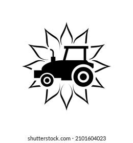 Tractor Logo Illustration Isolated On White Stock Illustration 2101604023 | Shutterstock