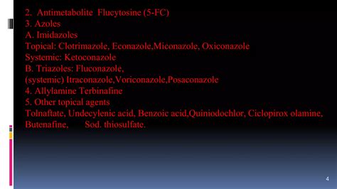 Anti Fungal Drugs Pharmacology Ppt