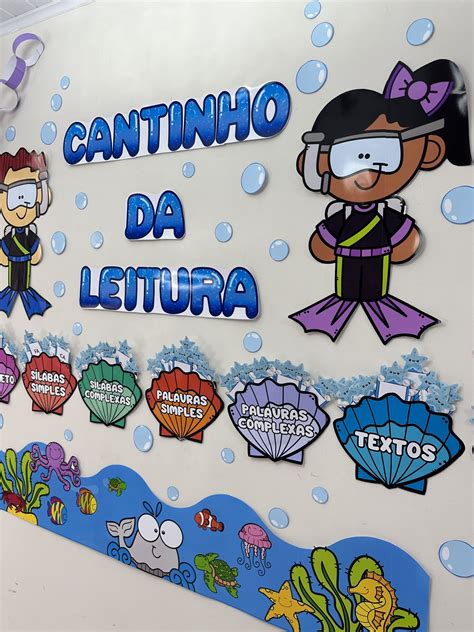 Cantinho Da Leitura Fundo Do Mar D Intervir Cantinho Do Saber