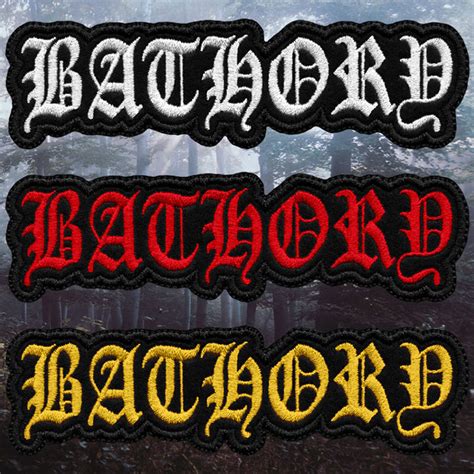 Embroidered Patch Bathory - Logo