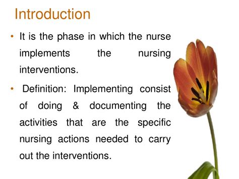 Nursing Process Implementing And Evaluating