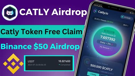 Catly Io Airdrop Mining CATLY Airdrop Claim Token Binance 50