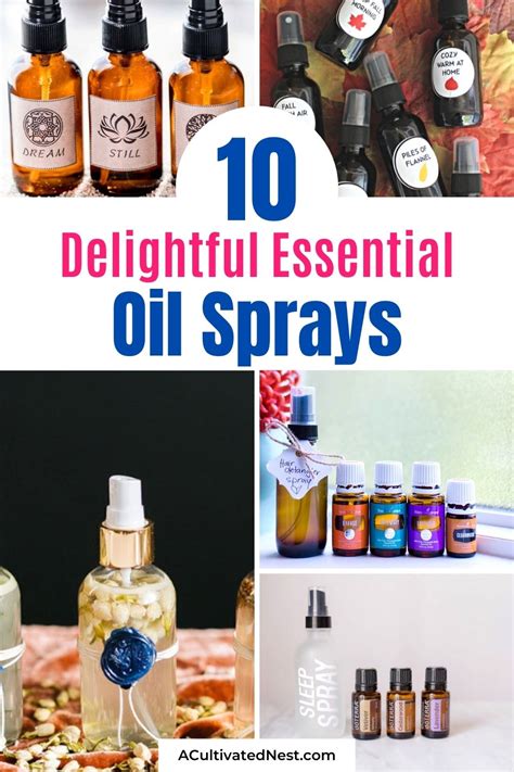 Delightful Diy Essential Oil Sprays A Cultivated Nest