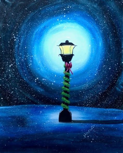 Lampost Paint And Sip Event Wine And Canvas Columbus