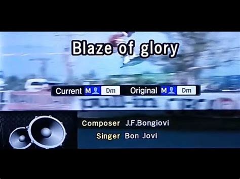 BLAZE OF GLORY Bon Jovi Karaoke Version YouTube