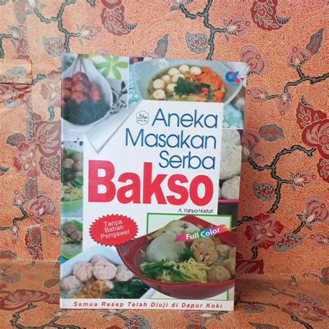 Jual Buku Resep Masakan Aneka Masakan Serba Bakso Tanpa Bahan