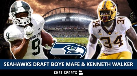 Seahawks Draft Boye Mafe Of Minnesota Kenneth Walker Iii Of Michigan