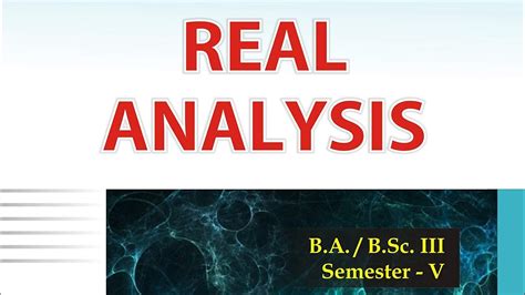 Real Analysis Chapter Solution Ex Bsc Ba Th Semester Maths