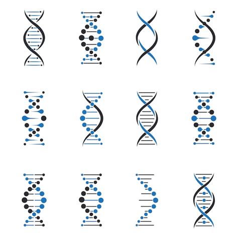 Conjunto de moléculas de ADN Vector Gratis