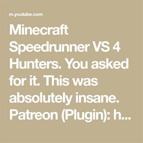 Minecraft Speedrunner Vs Hunters You Asked For It This Was