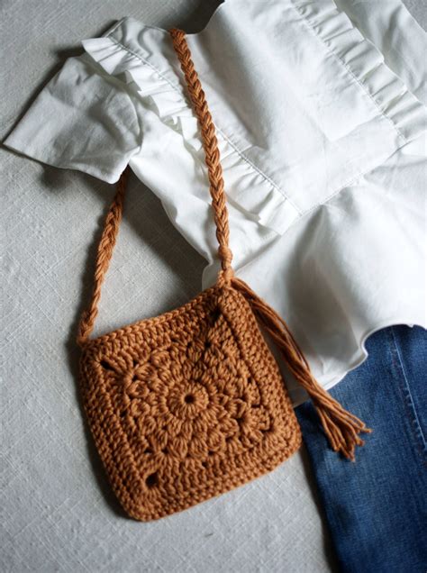 Small Crochet Crossbody Bag Pattern Printable Templates Free