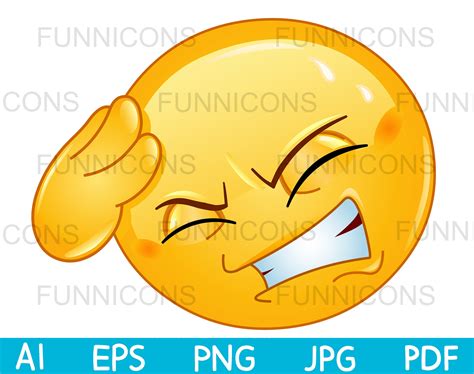 Clipart Cartoon Of A Knocked Out Emoticon Face Seeing 54 OFF