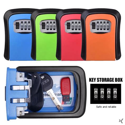 Buy Key Storage Organizer Boxes With 4 Digit Wall
