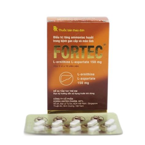 Fortec 150mg điều Trị Bệnh Lý Về Gan Hộp 50 Viên Thuốc 5 Sao Uy Tín