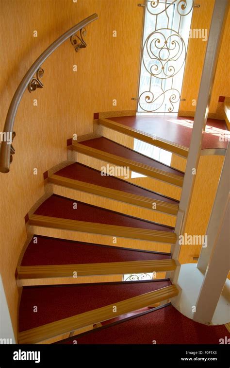 Spiral staircase in a house Stock Photo - Alamy