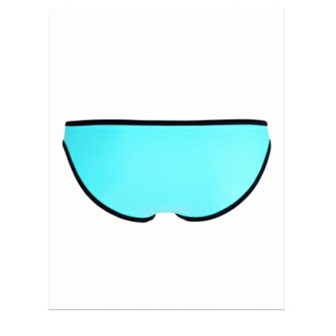 Cyan Color Block Neoprene Bikini Swimsuit Emfed