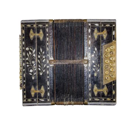 Old Accordion Isolated Vintage Harmonic Stock Photo Image Of Folk