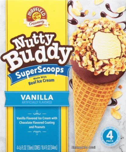 Mayfield Dairy Farms Vanilla Sundae Ice Cream Cones 4 4 6 Fl Oz Cones