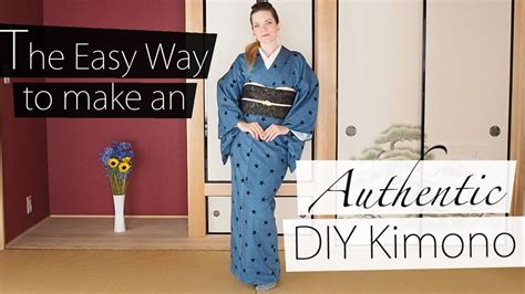 How To Make An Authentic Kimono The Easy Way Youtube