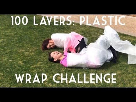 "100" Layers of Plastic Wrap Challenge - YouTube