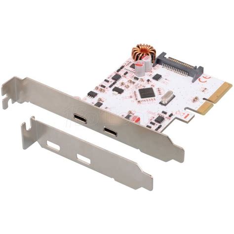 Carte PCI Express Connectland Compatible USB 3 0 2 Ports Type C Externes