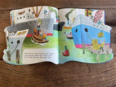 Scruffy The Tugboat A Golden Shape Book 1978 Etsy