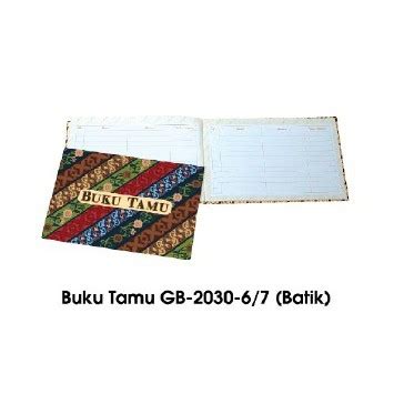 Jual Buku Tamu Gb 2030 7 Batik Warna Shopee Indonesia