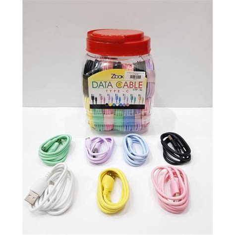 Jual KABEL DATA USB TOPLES ZBOX CTP 02 MACARON WARNA WARNI MICRO TYPE