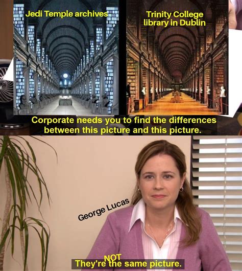 He Denies Taking Inspiration From The Trinity College Library In Dublin