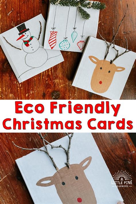 Eco Friendly Christmas Cards • Little Pine Learners