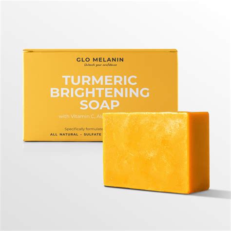 Glo Melanin Organic Turmeric Soap For Dark Spots And Acne