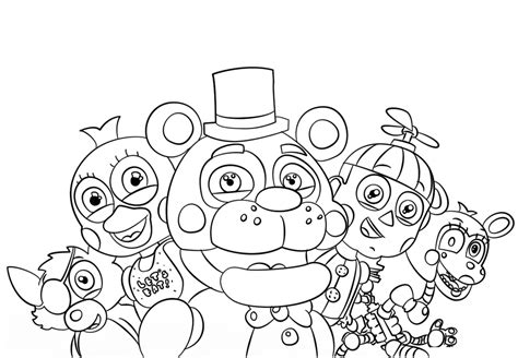 Free Printable Five Nights At Freddys Fnaf Coloring Pages