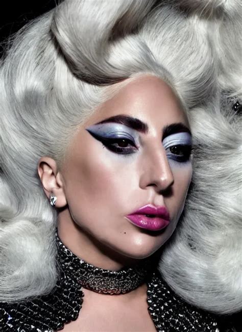 Lady Gaga Styled By Nick Knight Posing Full Body Stable Diffusion